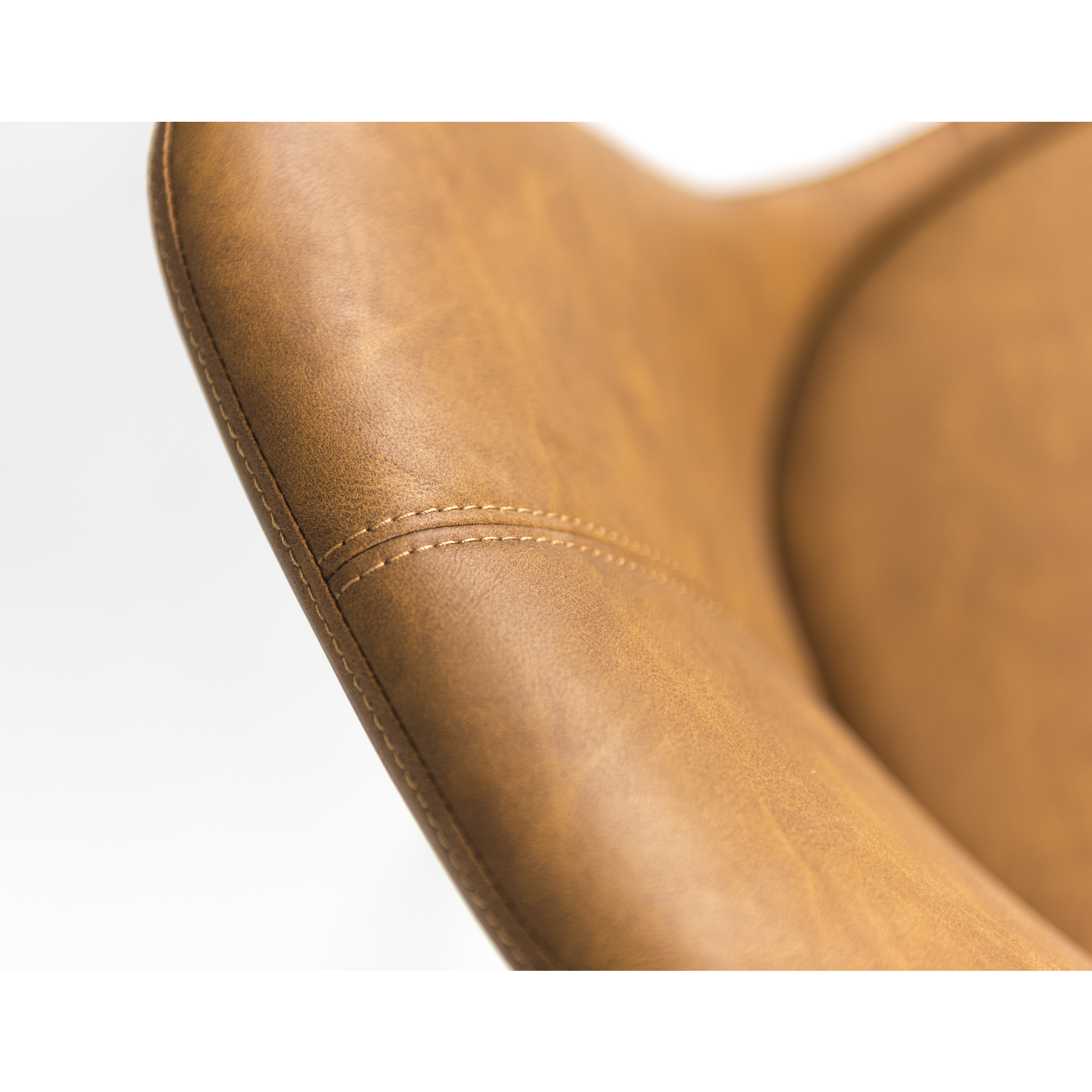 Стул Gina Bess коричневый/дуб Мягкий стул с ножками из массива дуба TENZO
