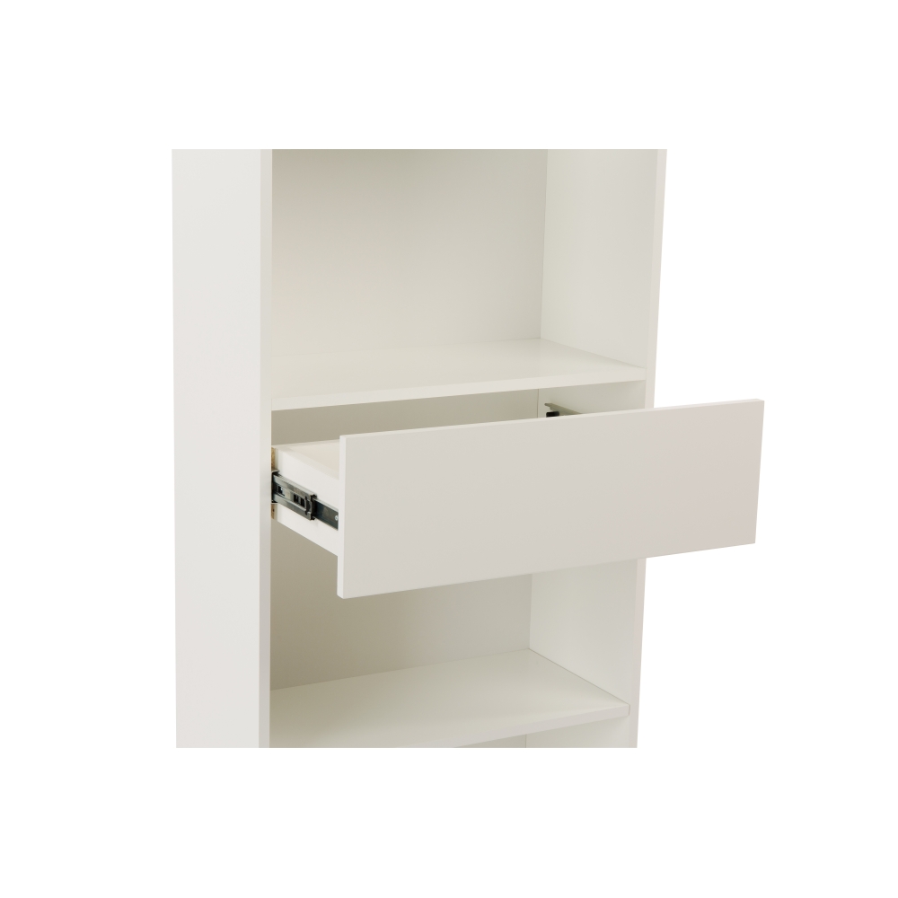 Стеллаж Blanco Bookcase Классический стеллаж в Скандинавском стиле - комбинация натурального дуба и белого цвета WOODMAN