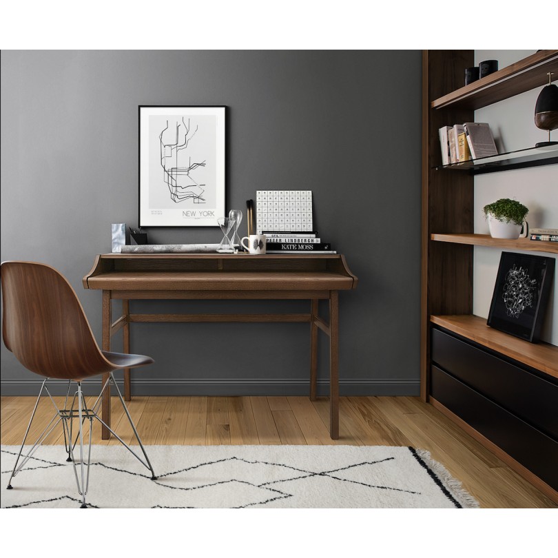 Письменный стол Carterd desk Walnut Красивый письменный стол с выдвижной рабочей поверхностью WOODMAN